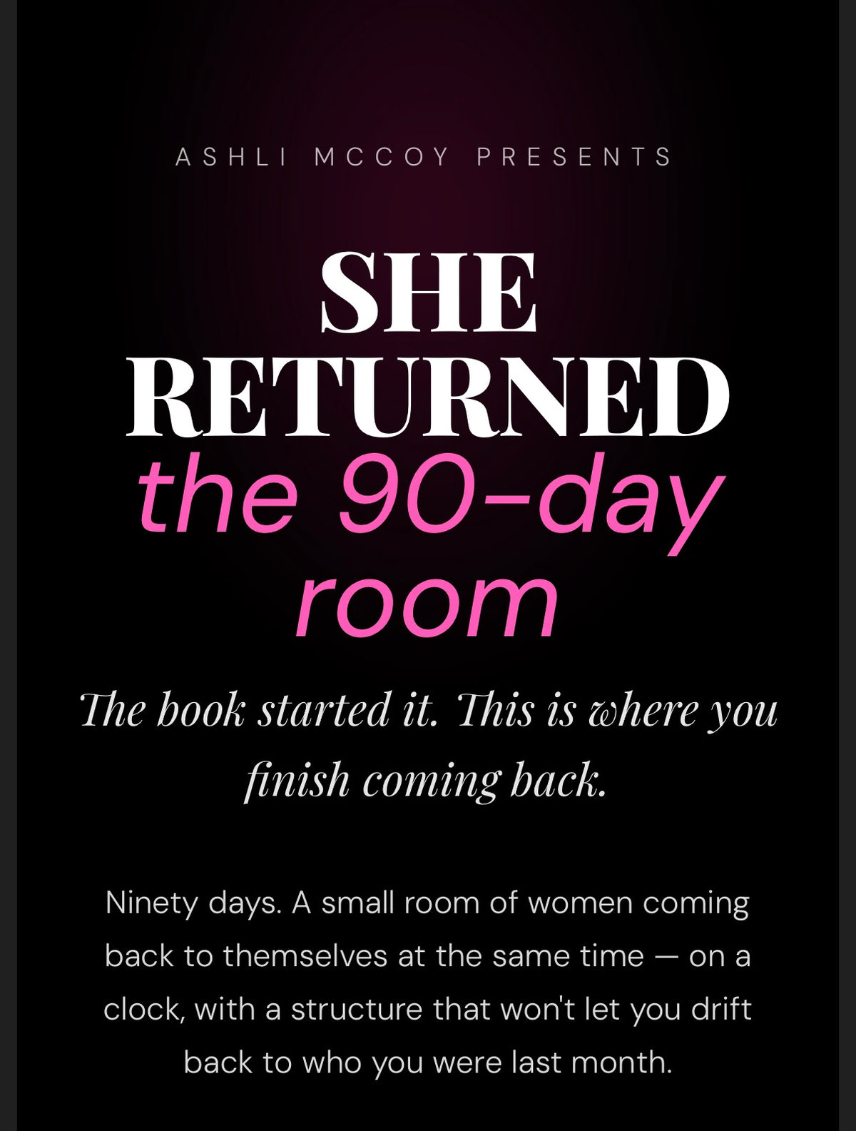 She Returned Program
